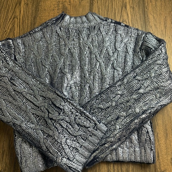 Zara Sweaters - Zara Navy Textured Knit